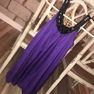 dark purple cocktail dress
